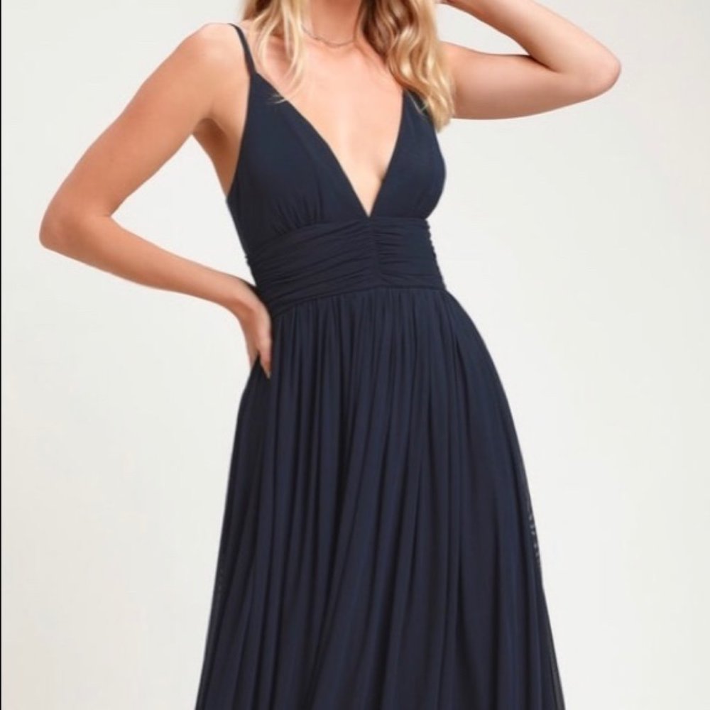 Lulu's Navy Bridesmaid Dress